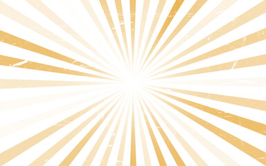 Vintage sun retro banner background. Colorful grunge sunburst. Vector illustration.