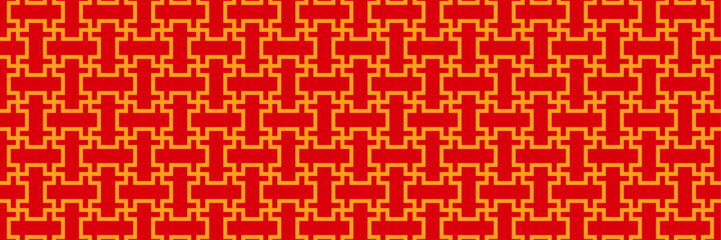 seamless pattern in oriental geometric traditional style