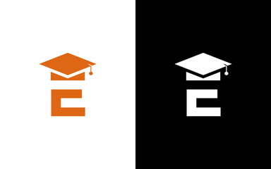 Letter E education Logo Design Template