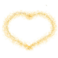 heart shape made of  gold
