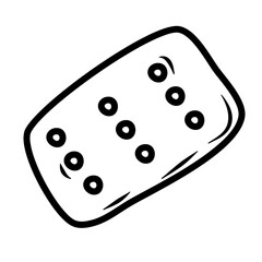 Icon Biscuit Lines Style Doodle Vector 