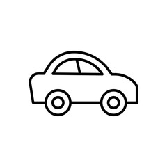 Car outline icons, minimalist vector illustration ,simple transparent graphic element .Isolated on white background
