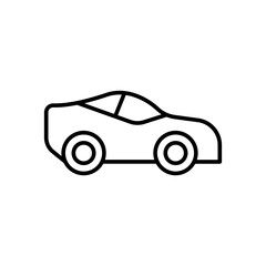 Car outline icons, minimalist vector illustration ,simple transparent graphic element .Isolated on white background