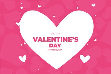 Vector love heart shaped decorative background, Valentine's Day background.