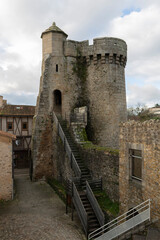 View of The St Jacques Gate in Parthenay, France