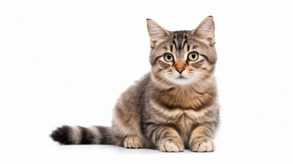 Portrait of a cat, looking straight into the camera