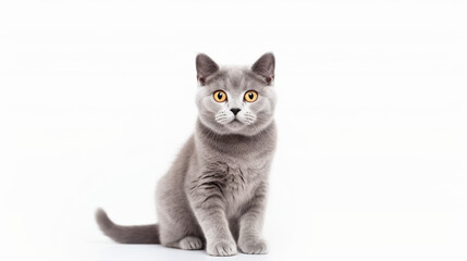 Portrait of a cat, looking straight into the camera