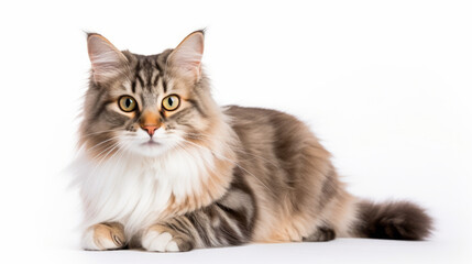 Portrait of a cat, looking straight into the camera