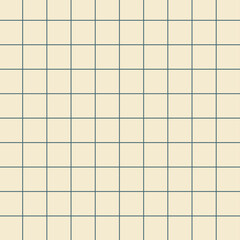 Lined square paper sheet  template. Vector simple texture design