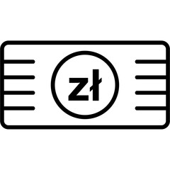 Poland Zloty currency Icon