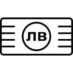 Bulgaria Lev currency Icon