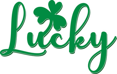 Lucky St Patrick's Day t-shirt design
