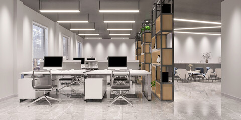 3d render offfice interior