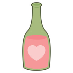 Hand drawn valentines day element