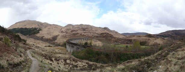 Glenfinnan viaduct Scottish highlands