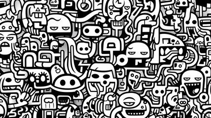Cute graffiti art abstract background poster web page PPT, art background