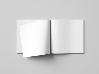 Blank square brochure mockup