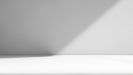 Minimalist White Background with Soft Shadow Gradient
