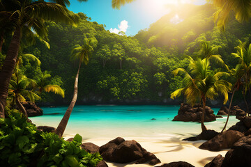 An Impressive Breathtaking Beauty of Caribbean Coast (PNG 6912x4608)