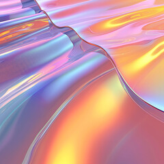 Gradient multilayer glass background  3d rendering, ai technology