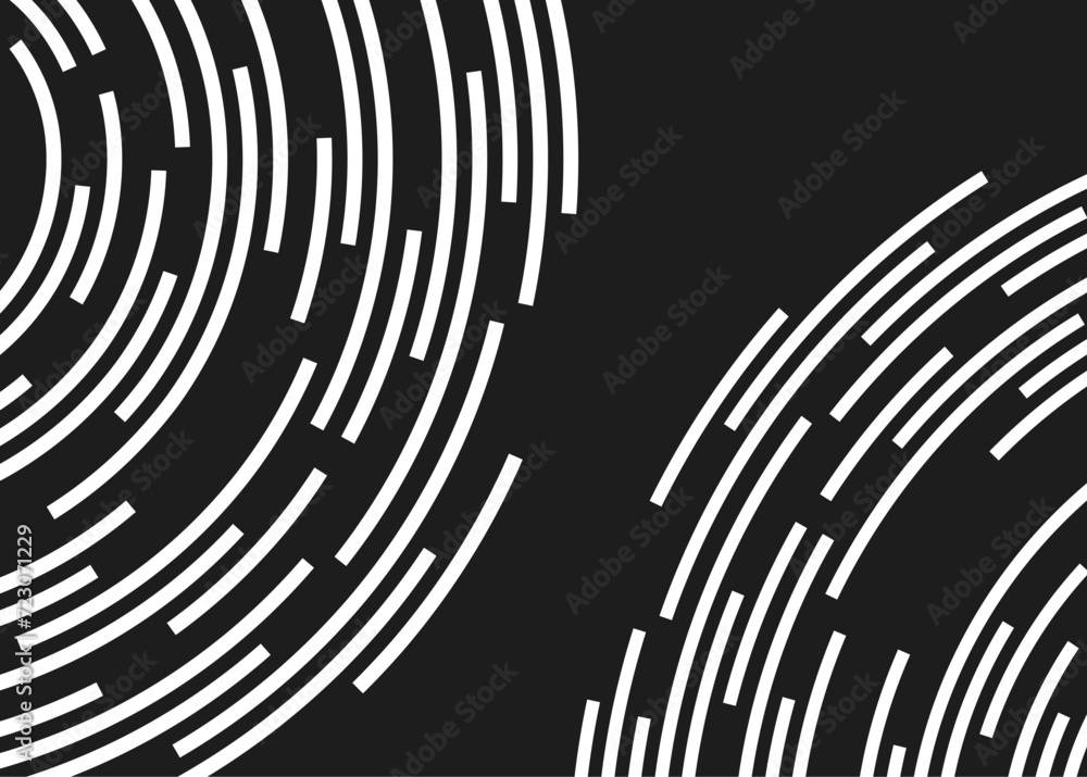 Poster minimalist background with curved swirl lines pattern