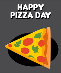 Happy Pizza Day with delicious pizza