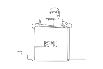 Committee guarding the ballot box