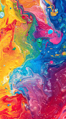 Background of smeared bright paints 


