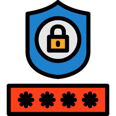 Obraz premium Password protection Icon