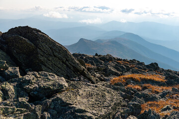 Presidential Range view from Mt. Washington. White Mountain National Forest, New Hampshire