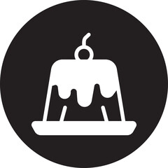 pudding glyph icon