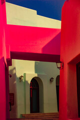Colorful buildings in Doha