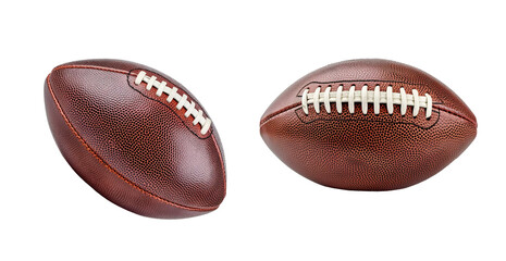 American football ball isolated on a transparent background