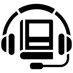 Obraz premium Audio Book Icon