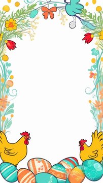 Easter frame for text, Easter card