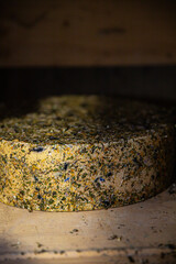 cheese  cellar appetizer meal food snack on the table copy space food background rustic top view