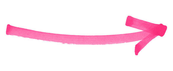 pink arrows isolated on transparent background