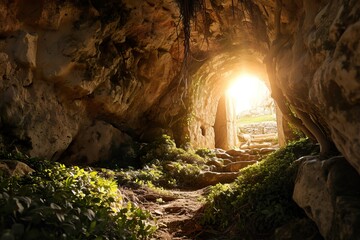 Resurrection Radiance: Christian Easter Background, 'He Has Risen