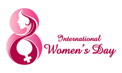 Best women's day logo template design vector, women's logo, Vector illustration Happy women's day, 8 march celebrations