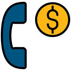 Customer care service bank icon,outline flat design style icon, outline colour icon vector illustration.