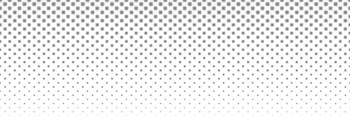 Blended black flower line on white for pattern and background, halftone effect.