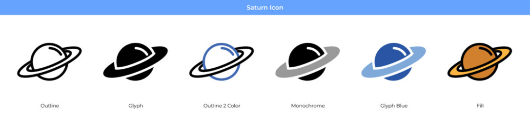 Saturn Icon © Fourupstudio