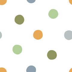 Seamless pattern with colorful dots
