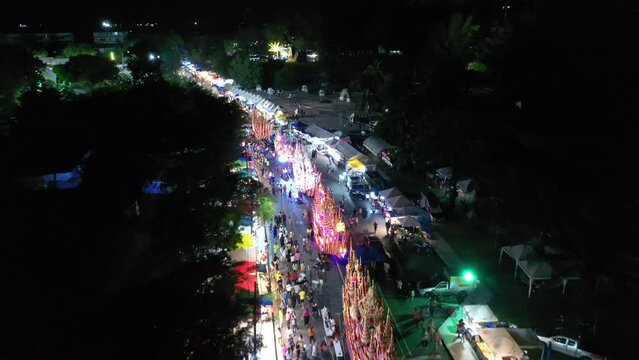 Chak Phra Festival (Pulling the Buddha) in Southern Thailand.  Chak Phra takes place in the eleventh lunar month of the traditional (in Thai lunar calendar).