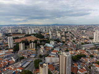 São Paulo Metropolis seen from above in the east zone region
