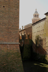 Glimpse of the castle of Mantua, Lombardy, Italy