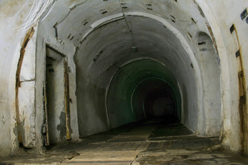 Fototapeta na wymiar World War II bunker, Arpad line in Transcarpathia, Ukraine