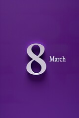 Fototapeta premium Celebrate Her: International Women's Day Greeting Card