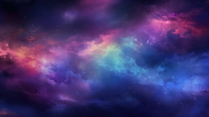 Fototapeta na wymiar Colorful space galaxy background