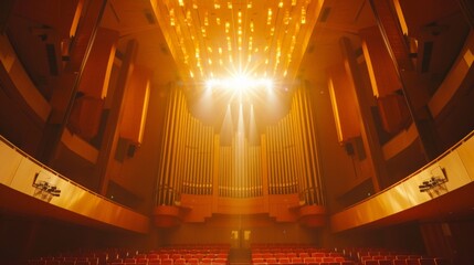 Color and light of concert hall